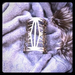 Gold bracelet statement piece